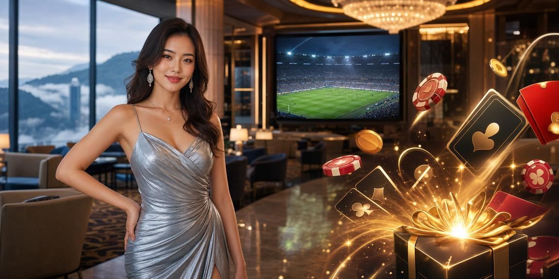 Pemain bertaruh pada perlawanan bola sepak di Genting Highlands dengan suasana meriah